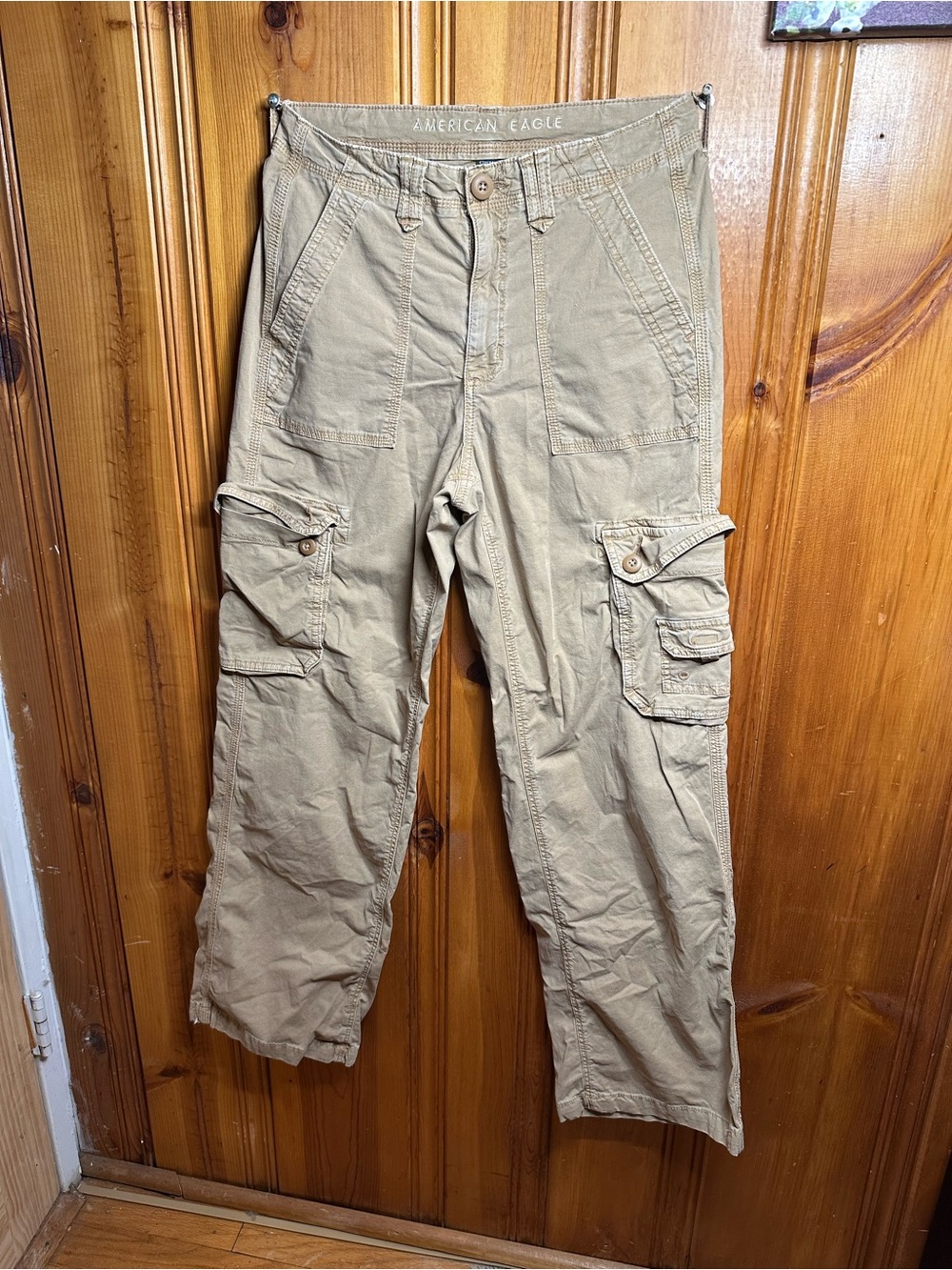 American Eagle Outfitters Women's Tan Cargo Jeans